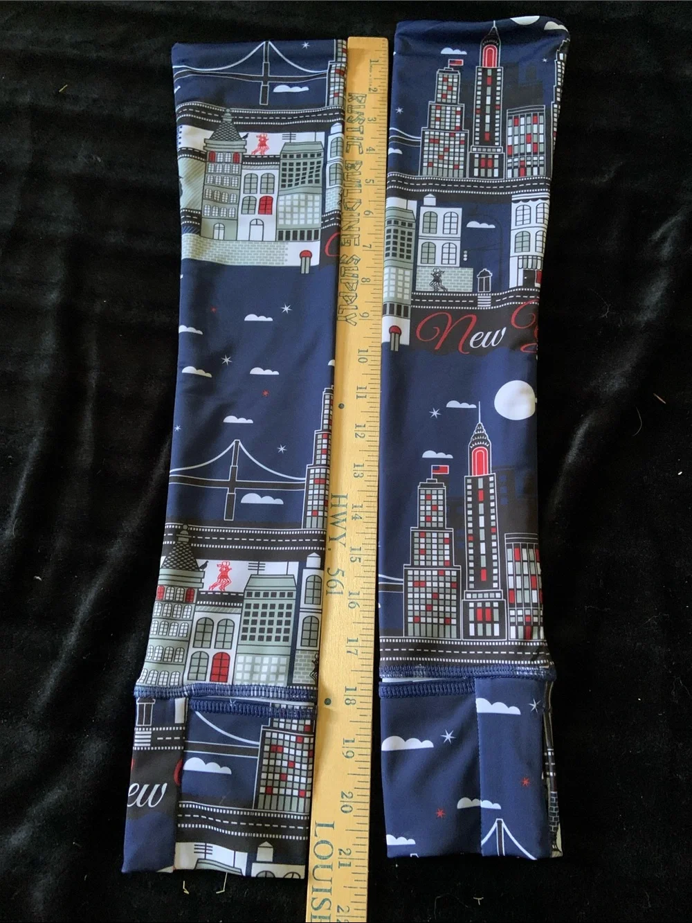 New York Skyline Blue Arm Sleeves one size multiple uses